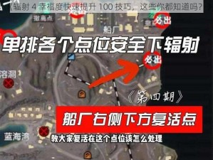 《辐射 4 幸福度快速提升 100 技巧，这些你都知道吗？》