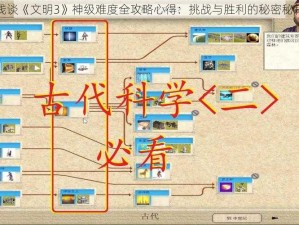浅谈《文明3》神级难度全攻略心得：挑战与胜利的秘密秘籍