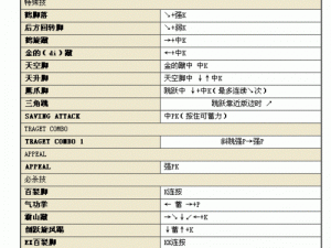 街头霸王4角色技能详解：出招招式一览及全攻略解析