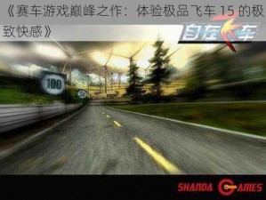 《赛车游戏巅峰之作：体验极品飞车 15 的极致快感》