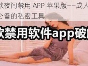 十八款夜间禁用 APP 苹果版——成人专属，夜间必备的私密工具