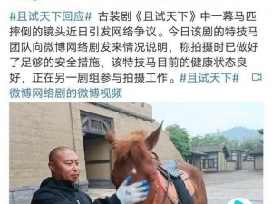 且试天下特技马团队回应：我们的马是真的，只是技术有点难