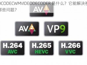 VIDEOCODECWMVIDEODECODER 是什么？它能解决视频解码的哪些问题？