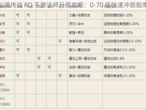 仙境传说 RO 手游法师升级攻略：0-70 级快速冲级指南