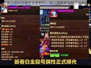 DNF绝望之塔称号属性全集解析：深入理解属性特点与角色增益