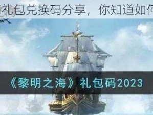 黎明之海礼包兑换码分享，你知道如何获取吗？