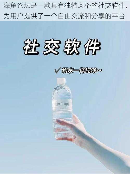 海角论坛是一款具有独特风格的社交软件,为用户提供了一个自由交流和分享的平台