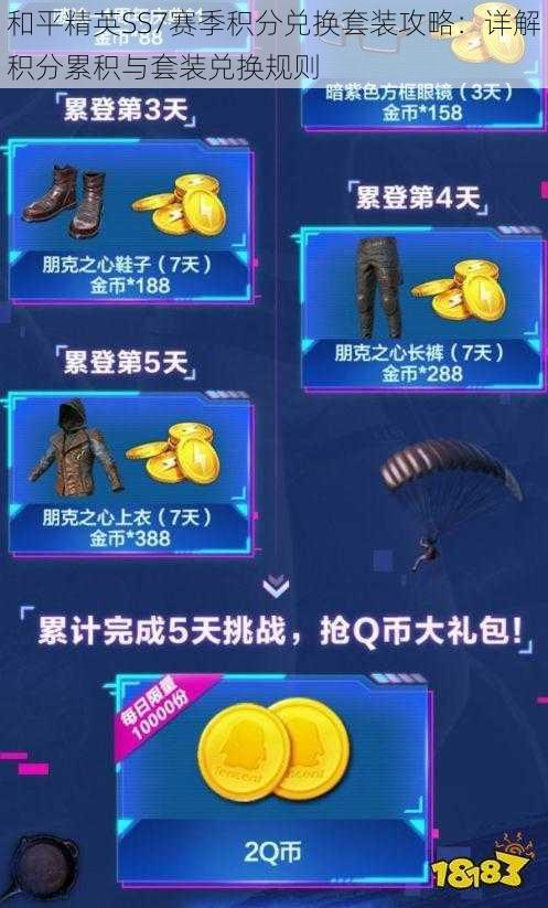 和平精英SS7赛季积分兑换套装攻略:详解积分累积与套装兑换规则