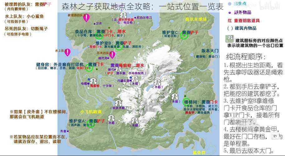 森林之子获取地点全攻略：一站式位置一览表