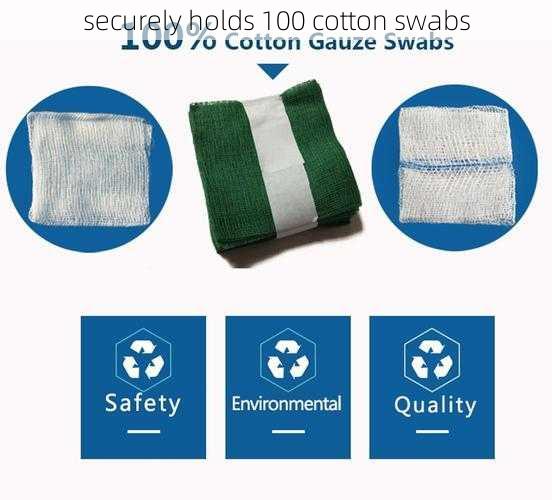 securely holds 100 cotton swabs