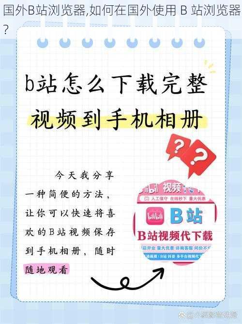 国外B站浏览器,如何在国外使用 B 站浏览器？