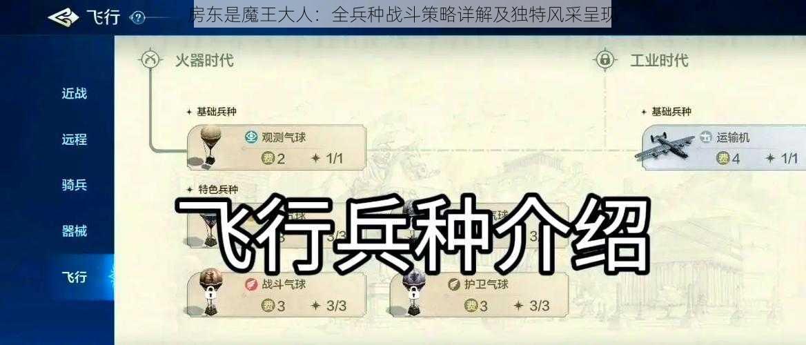 房东是魔王大人：全兵种战斗策略详解及独特风采呈现