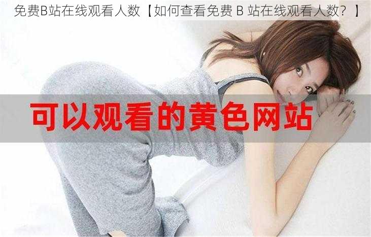 免费B站在线观看人数【如何查看免费 B 站在线观看人数？】