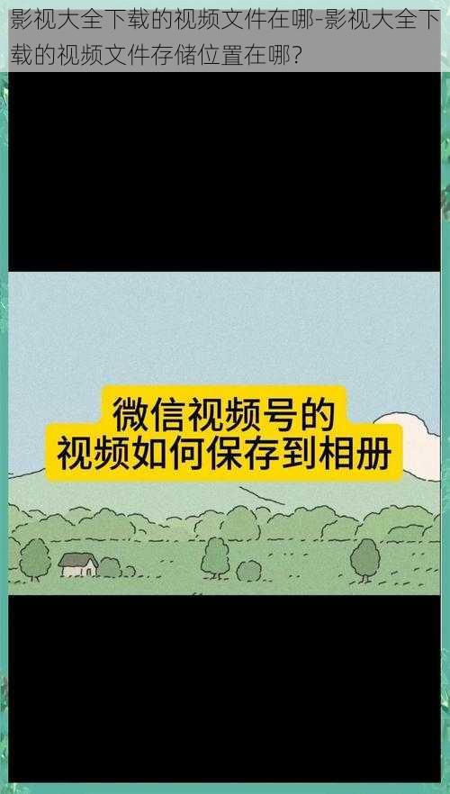 影视大全下载的视频文件在哪-影视大全下载的视频文件存储位置在哪？