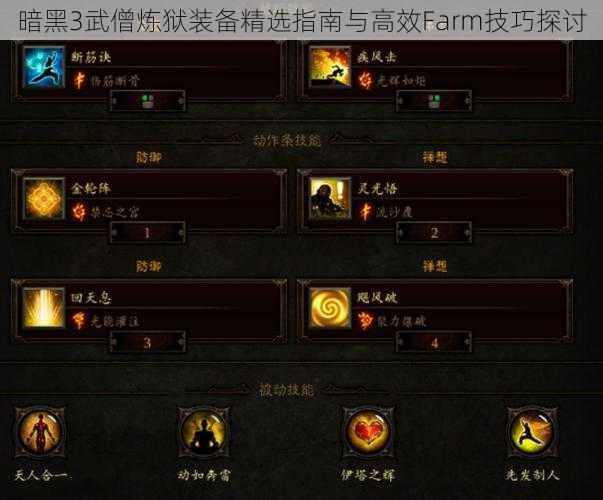 暗黑3武僧炼狱装备精选指南与高效Farm技巧探讨