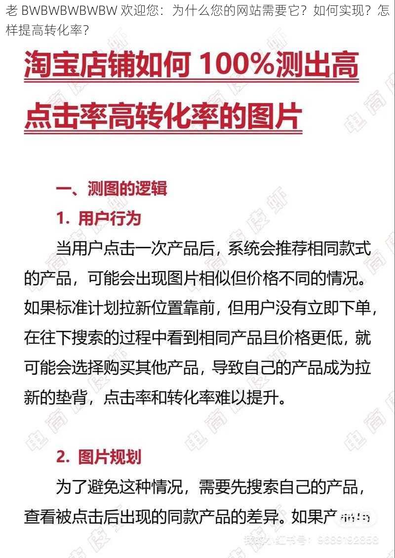 老 BWBWBWBWBW 欢迎您：为什么您的网站需要它？如何实现？怎样提高转化率？