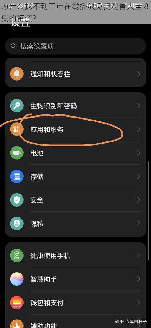 为什么找不到三年在线播放免费观看大全 8 集的资源？