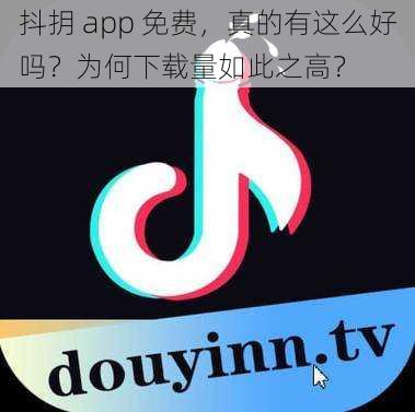 抖抈 app 免费，真的有这么好吗？为何下载量如此之高？