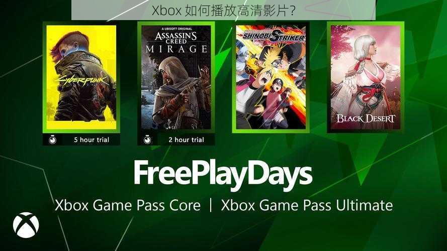 Xbox 如何播放高清影片？