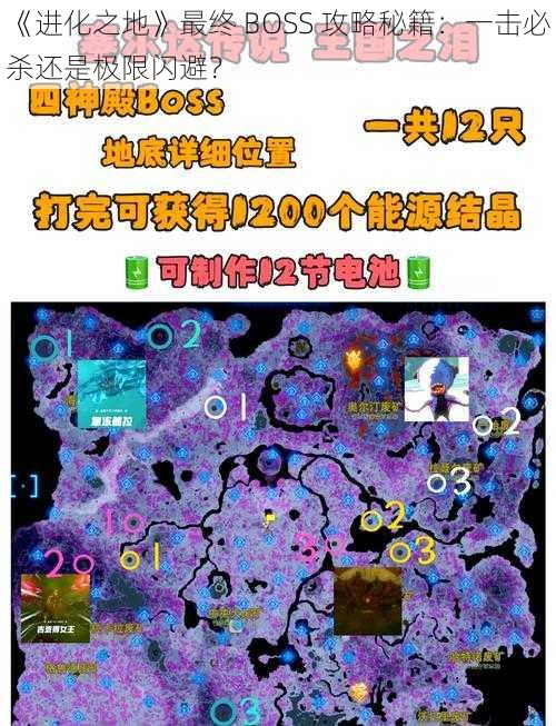 《进化之地》最终 BOSS 攻略秘籍：一击必杀还是极限闪避？