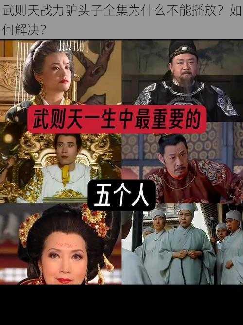 武则天战力驴头子全集为什么不能播放？如何解决？