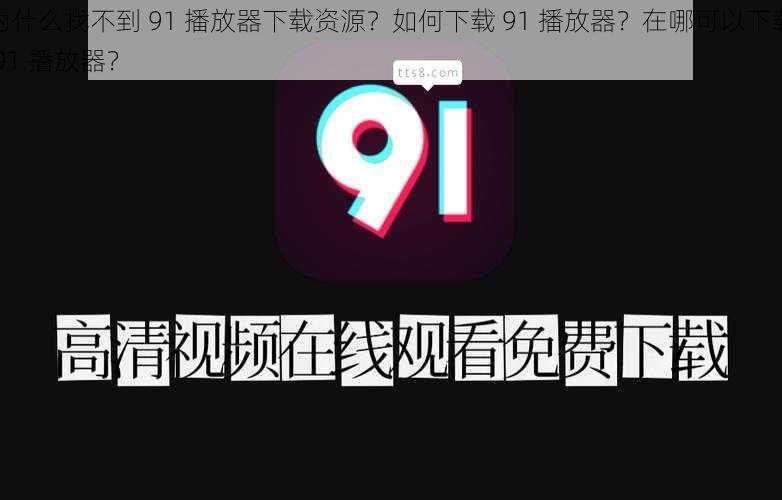 为什么找不到 91 播放器下载资源？如何下载 91 播放器？在哪可以下载 91 播放器？