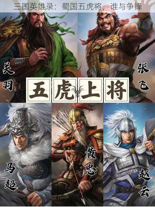 三国英雄录：蜀国五虎将，谁与争锋