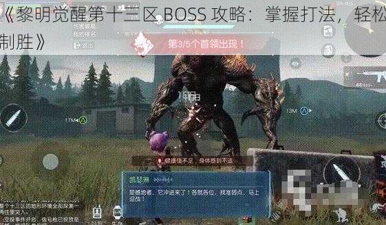 《黎明觉醒第十三区 BOSS 攻略：掌握打法，轻松制胜》